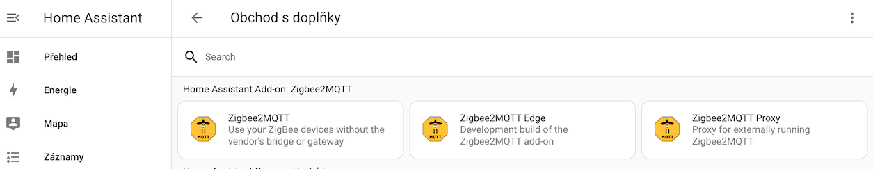 Zigbee2MQTT repositář