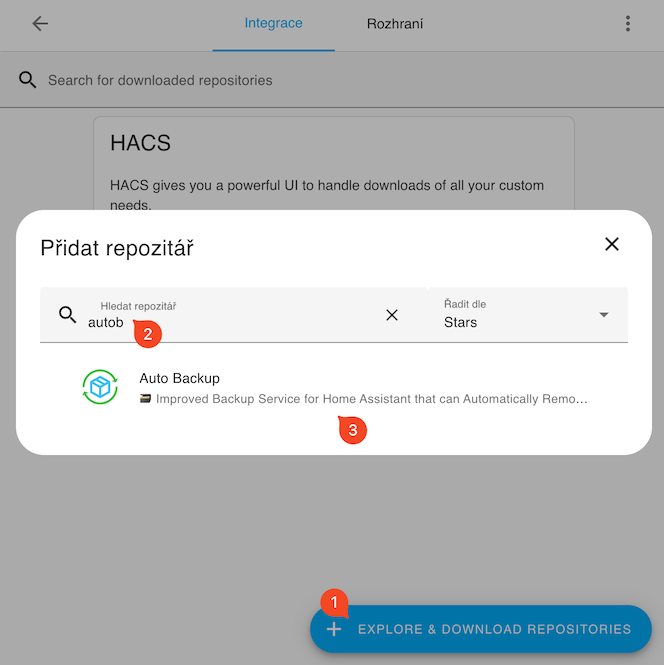 Automaticky Backup - Auto Backup - Install