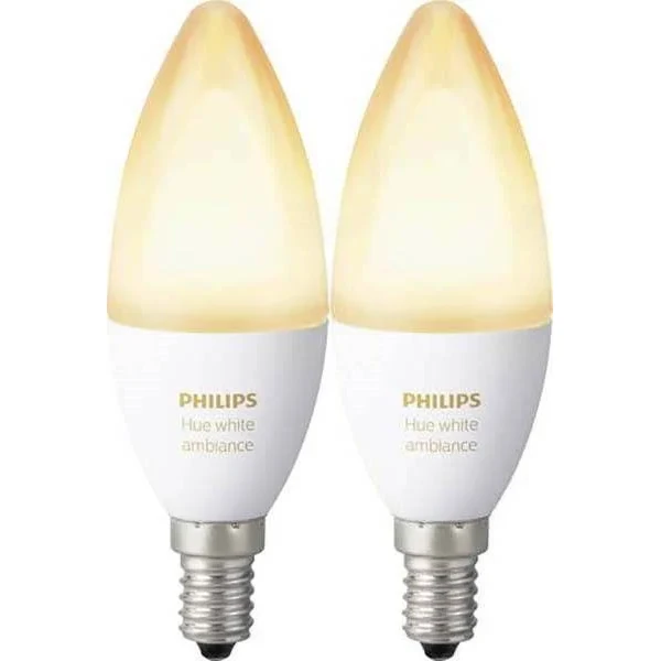Philips Hue White Ambiance 6W E14 set 2ks